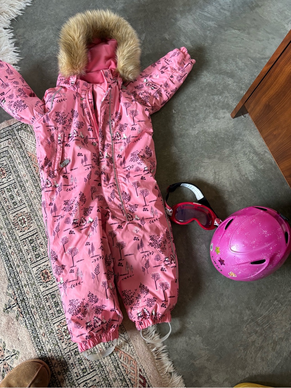 Reima snowsuit , goggles and helmet bundle